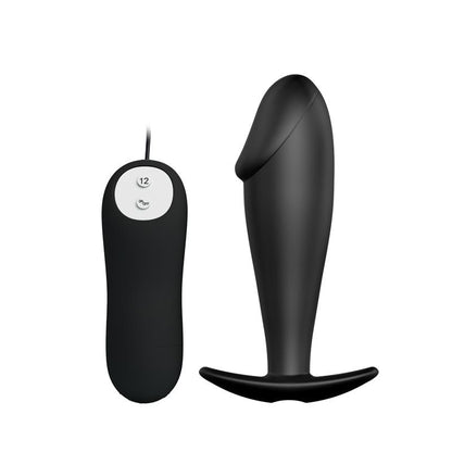 PRETTYLOVE - ANAL PLUG BLACK WITH REMOTE CONTROL