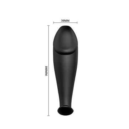 PRETTYLOVE - ANAL PLUG BLACK WITH REMOTE CONTROL