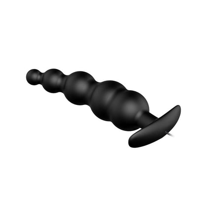 PRETTYLOVE - ANAL PLUG BUBBLES VIBRATOR BLACK WITHREMOTE CONTROL