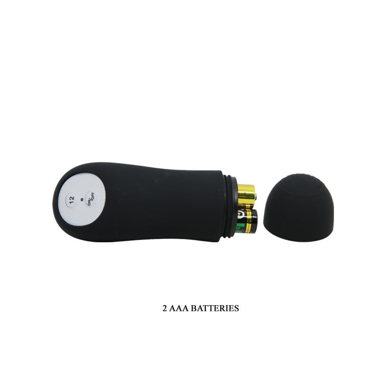 PRETTYLOVE - ANAL PLUG BUBBLES VIBRATOR BLACK WITHREMOTE CONTROL