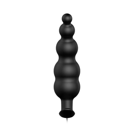 PRETTYLOVE - ANAL PLUG BUBBLES VIBRATOR BLACK WITHREMOTE CONTROL