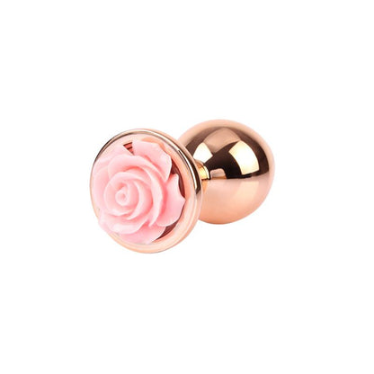 CHISA - ANAL PLUG WITH ROSE JEWEL COLOR ROSE SIZE M