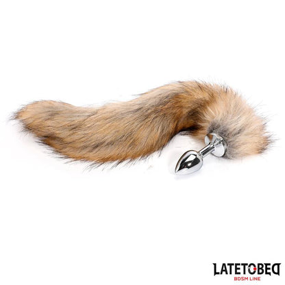 LATETOBED BDSM LINE - ANAL PLUG WITH TAILBROWN 40 CM