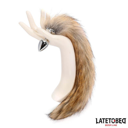 LATETOBED BDSM LINE - ANAL PLUG WITH TAILBROWN 40 CM