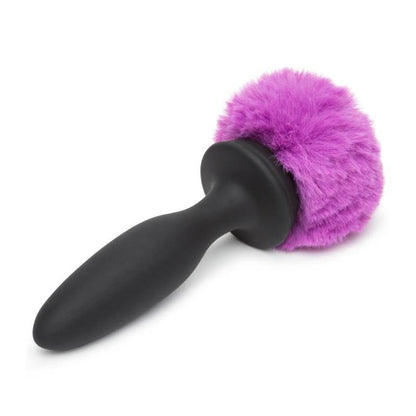 HAPPY RABBIT - ANAL PLUG WITH VIBRATION AND DOUBLE BASE PURPLE LARGE