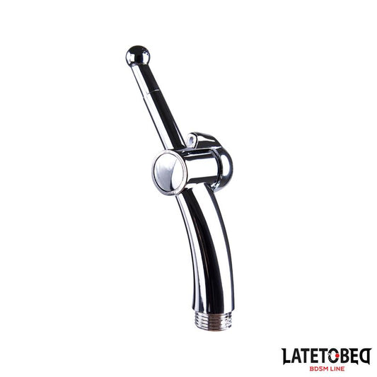 LATETOBED BDSM LINE - ANAL SHOWER WITH CLOSING SYSTEM CHROME