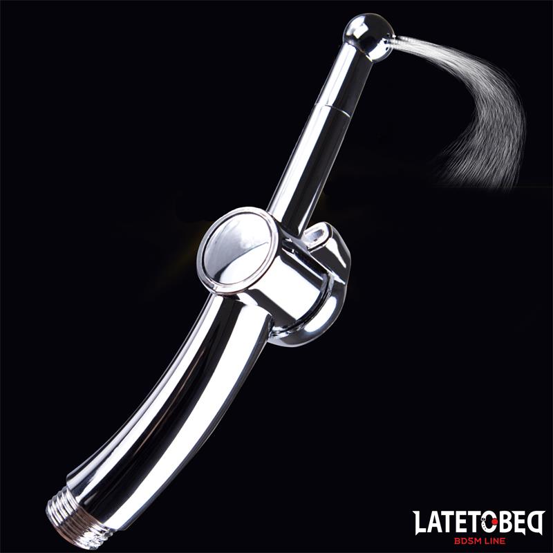 LATETOBED BDSM LINE - ANAL SHOWER WITH CLOSING SYSTEM CHROME