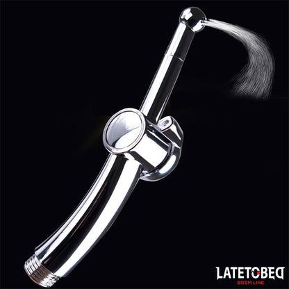 LATETOBED BDSM LINE - ANAL SHOWER WITH CLOSING SYSTEM CHROME