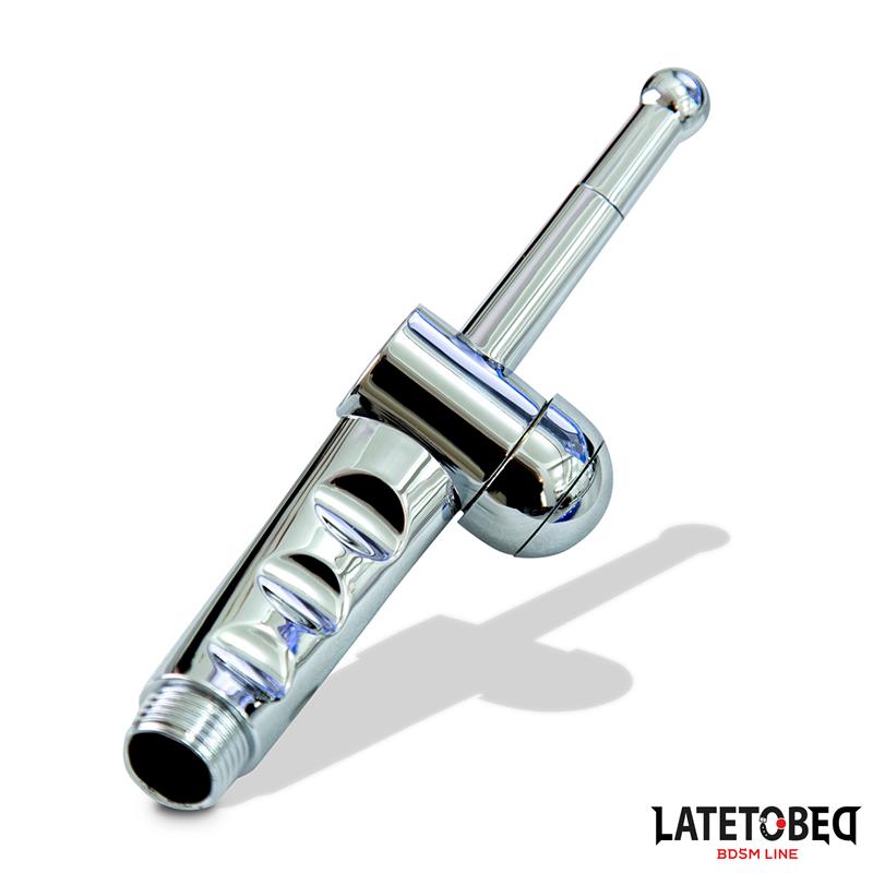 LATETOBED BDSM LINE - ANAL SHOWER WITH CLOSING SYSTEM CHROME