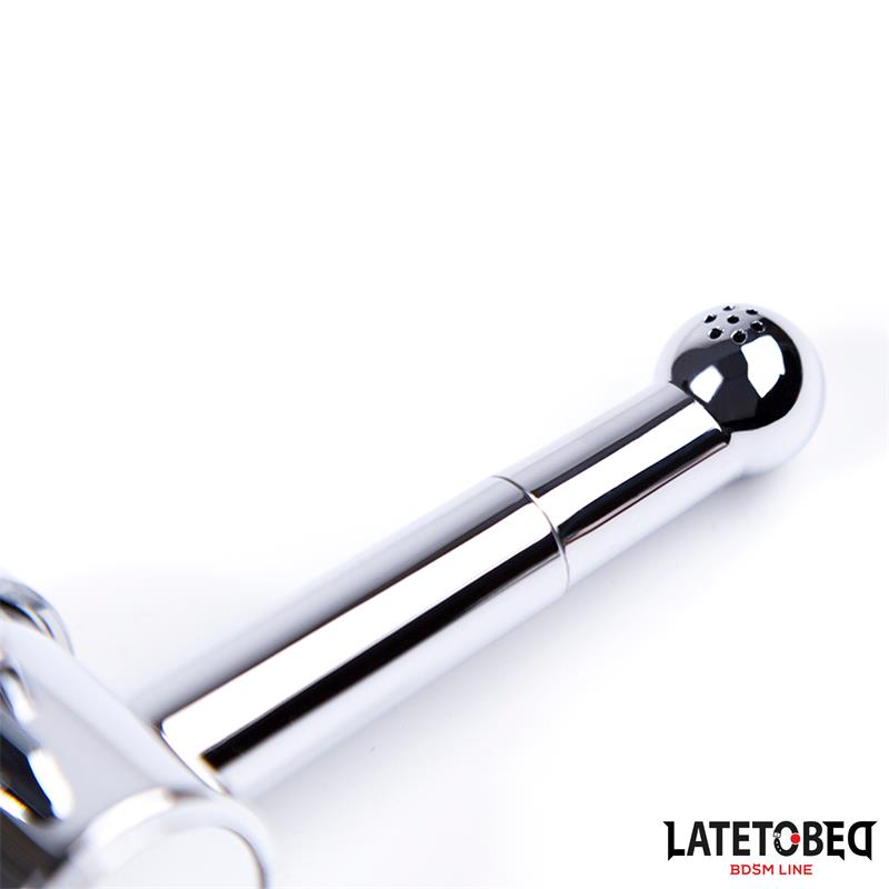 LATETOBED BDSM LINE - ANAL SHOWER WITH CLOSING SYSTEM CHROME