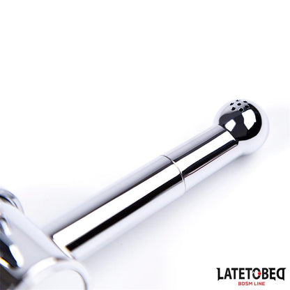 LATETOBED BDSM LINE - ANAL SHOWER WITH CLOSING SYSTEM CHROME