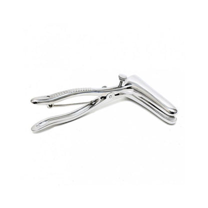 BONDAGE PLAY - ANAL SPECULUM WITH 2 SPOONS CHROME-SILVER