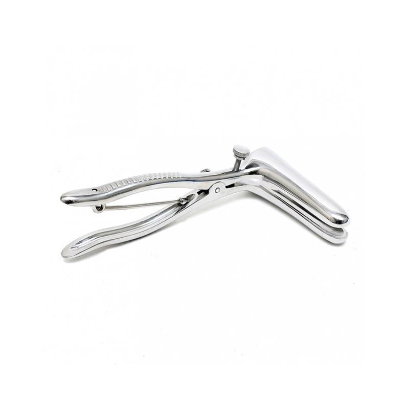 BONDAGE PLAY - ANAL SPECULUM WITH 2 SPOONS CHROME-SILVER