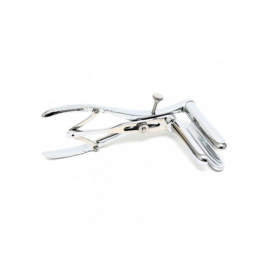 BONDAGE PLAY - ANAL SPECULUM WITH 3 SPOONS CHROME SILVER
