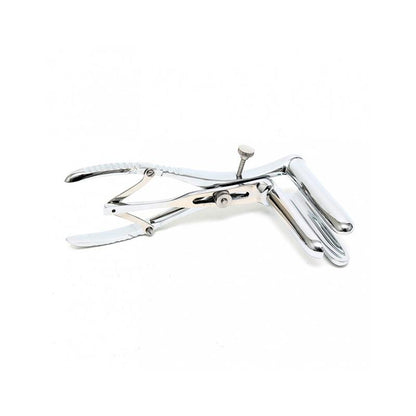 BONDAGE PLAY - ANAL SPECULUM WITH 3 SPOONS CHROME SILVER