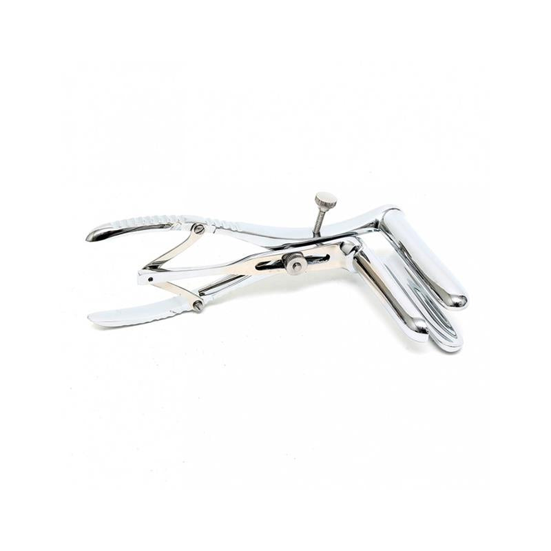 BONDAGE PLAY - ANAL SPECULUM WITH 3 SPOONS CHROME SILVER