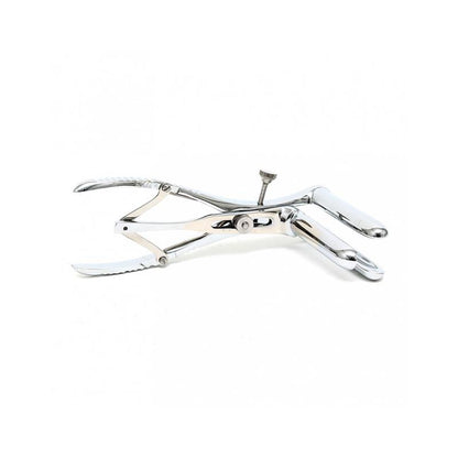 BONDAGE PLAY - ANAL SPECULUM WITH 3 SPOONS CHROME SILVER