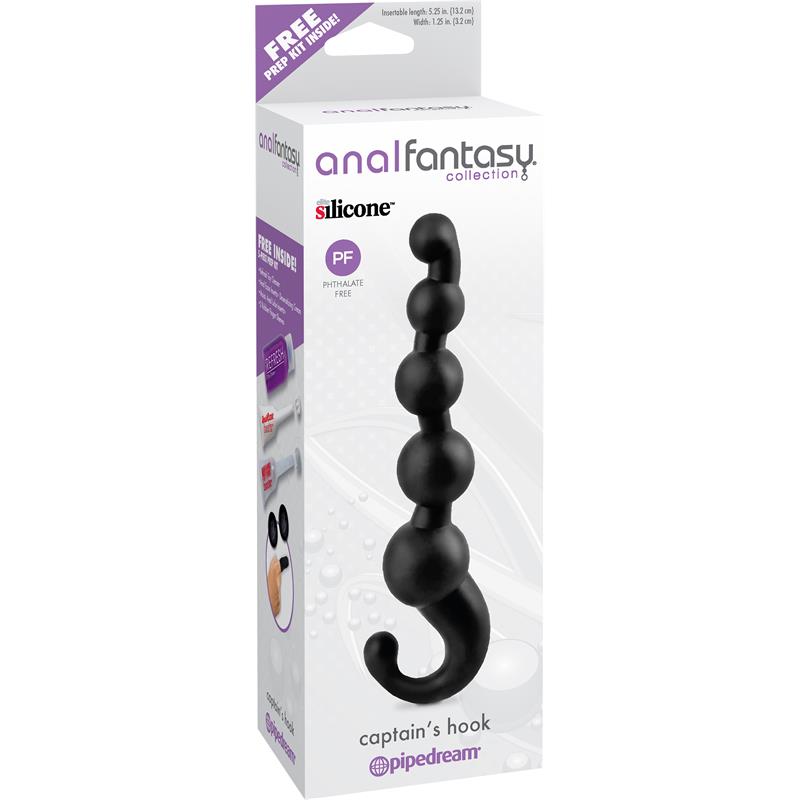 ANAL FANTASY COLLECT. - ANAL STIMULATOR CAPTAINS HOOK BLACK