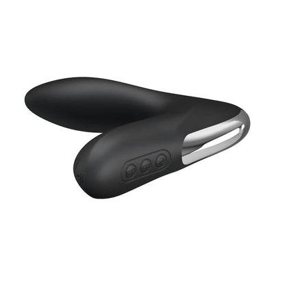 PRETTYLOVE - ANAL STIMULATOR INFLATABLE LEONARD SILICONE USB BLACK