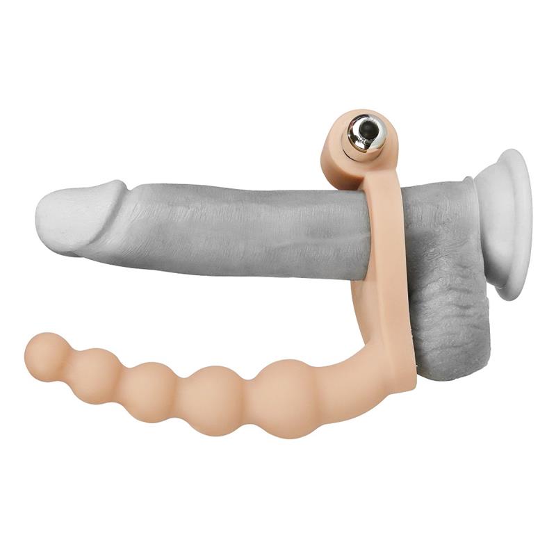 LOVETOY - ANAL STIMULATOR THE ULTRA SOFT BEAD 6.5 WITH VIBRATION FLESH
