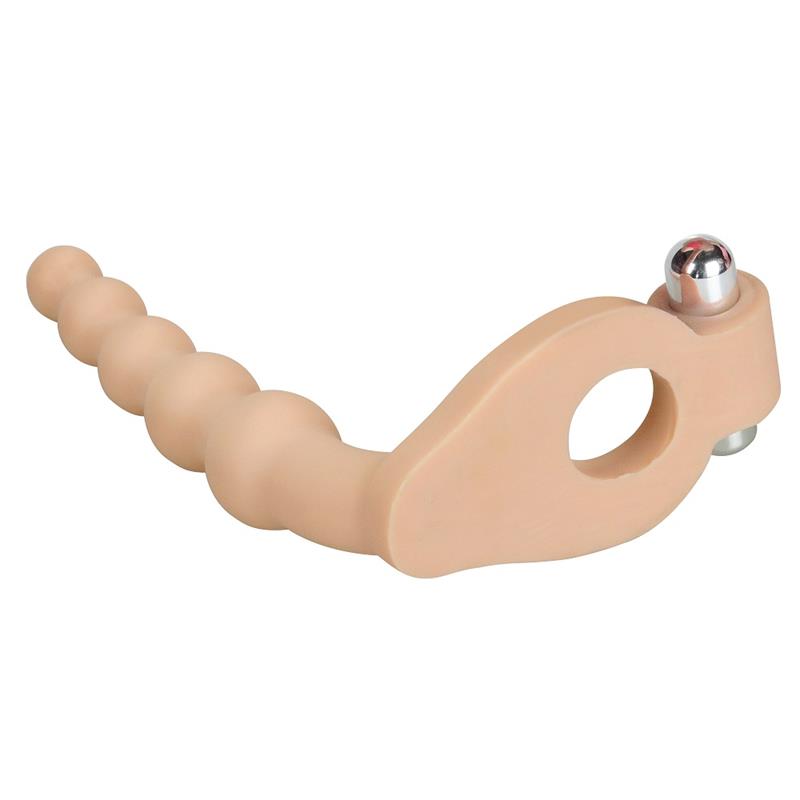 LOVETOY - ANAL STIMULATOR THE ULTRA SOFT BEAD 6.5 WITH VIBRATION FLESH
