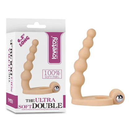 LOVETOY - ANAL STIMULATOR THE ULTRA SOFT BEAD 6.5 WITH VIBRATION FLESH
