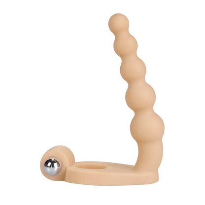 LOVETOY - ANAL STIMULATOR THE ULTRA SOFT BEAD 6.5 WITH VIBRATION FLESH