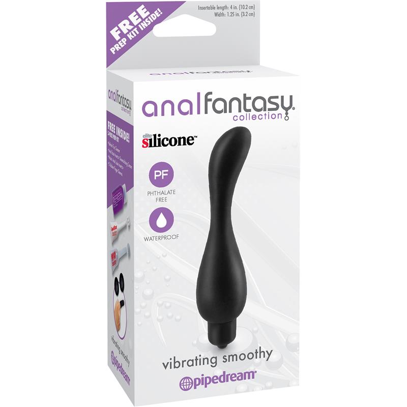 ANAL FANTASY COLLECT. - ANAL STIMULATOR WITH VIBRATION VIBRATING SMOOTHY BLACK