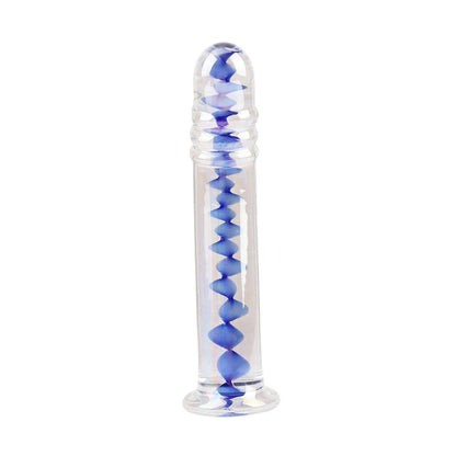 CHISA - ANAL SWIRL GLASS DILDO 6.7