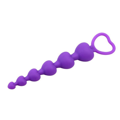 CHISA - CADENA ANAL CON CUENTAS PARA EL ANO EN FORMA DE CORAZÓN