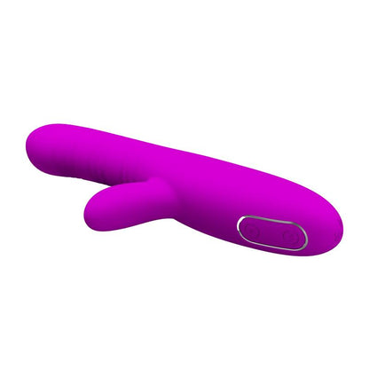 PRETTY LOVE - ANGELIQUE MULTIFUNCTION VIBRATOR + CLITORIS STIMULATOR PURPLE