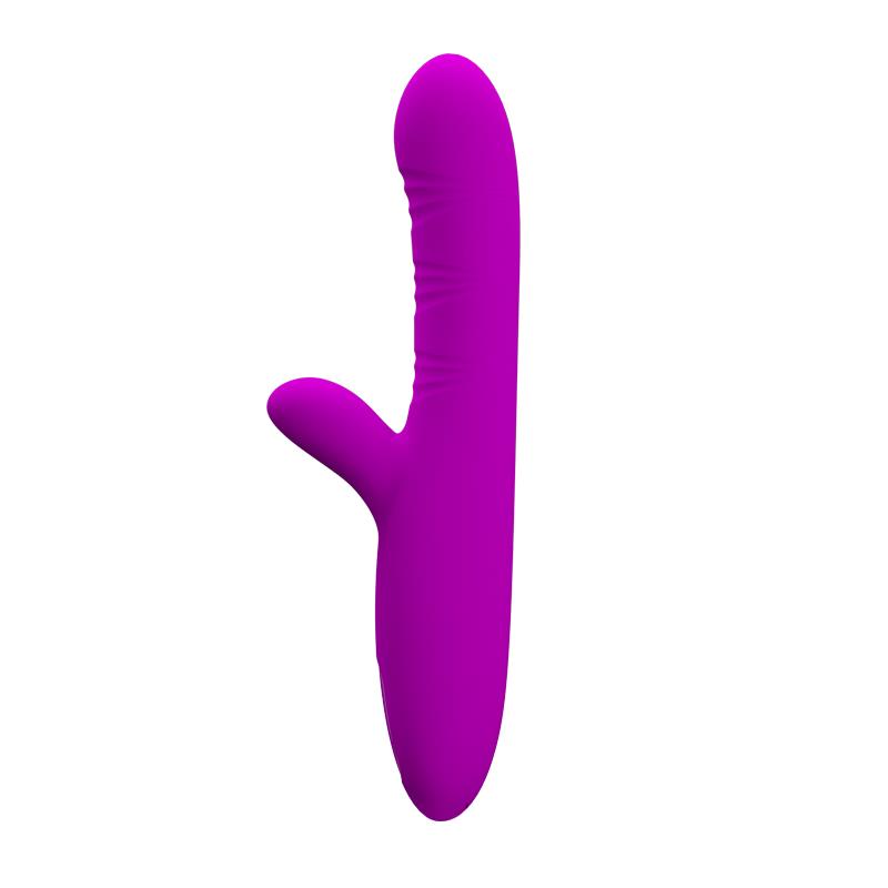 PRETTY LOVE - ANGELIQUE MULTIFUNCTION VIBRATOR + CLITORIS STIMULATOR PURPLE