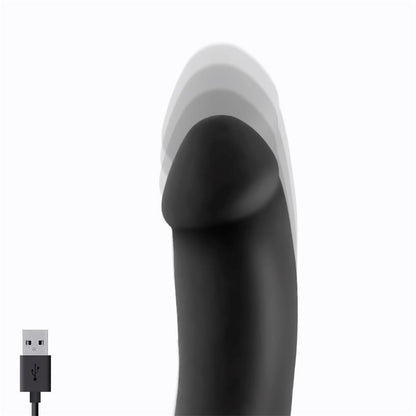 TARDENOCHE - ANGUS VIBRATOR WITH THRUSTING MOVEMENT 2 MOTORS SILICONE USB