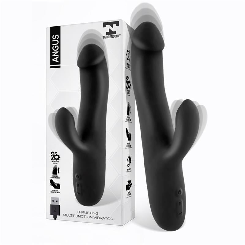 TARDENOCHE - ANGUS VIBRATOR WITH THRUSTING MOVEMENT 2 MOTORS SILICONE USB