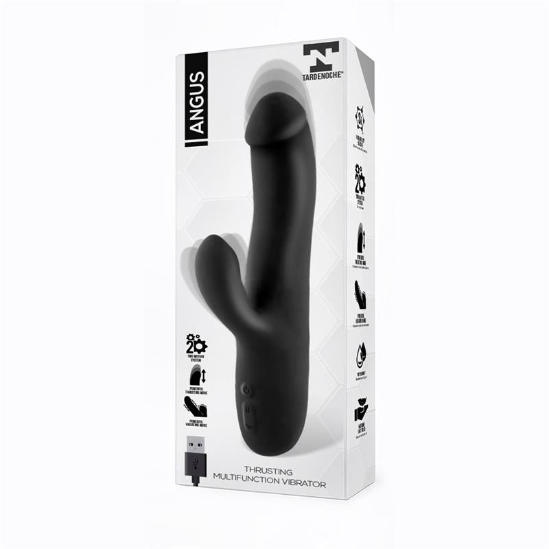 TARDENOCHE - ANGUS VIBRATOR WITH THRUSTING MOVEMENT 2 MOTORS SILICONE USB