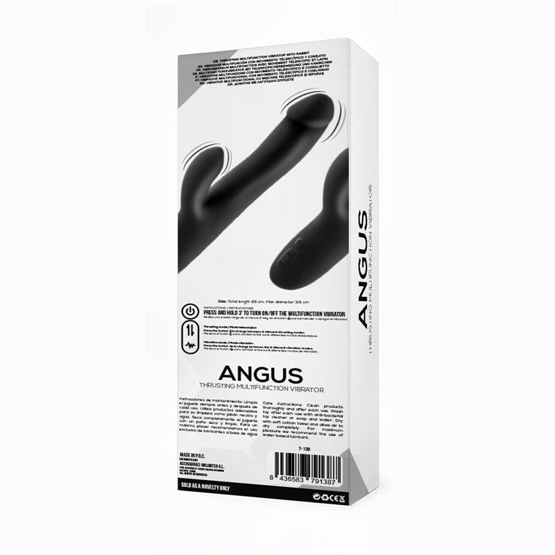 TARDENOCHE - ANGUS VIBRATOR WITH THRUSTING MOVEMENT 2 MOTORS SILICONE USB
