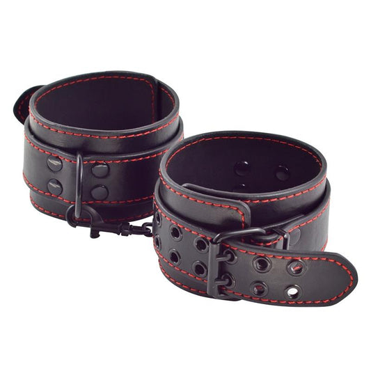 LOVETOY - ANKLE CUFFS BONDAGE BLACK