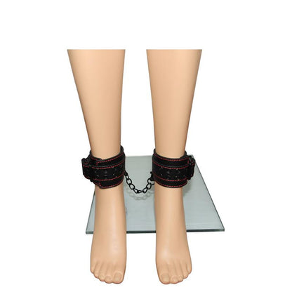 LOVETOY - ANKLE CUFFS BONDAGE BLACK