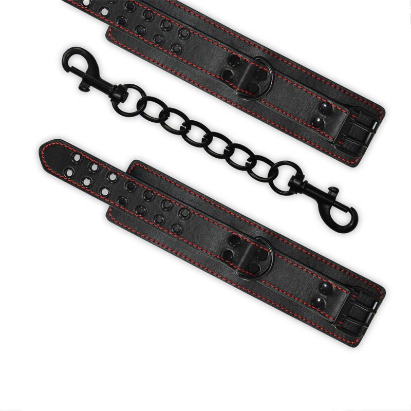 LOVETOY - ANKLE CUFFS BONDAGE BLACK