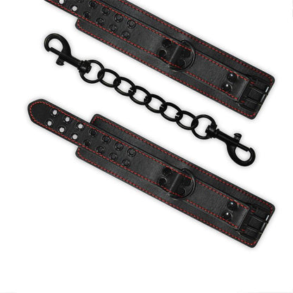 LOVETOY - ANKLE CUFFS BONDAGE BLACK