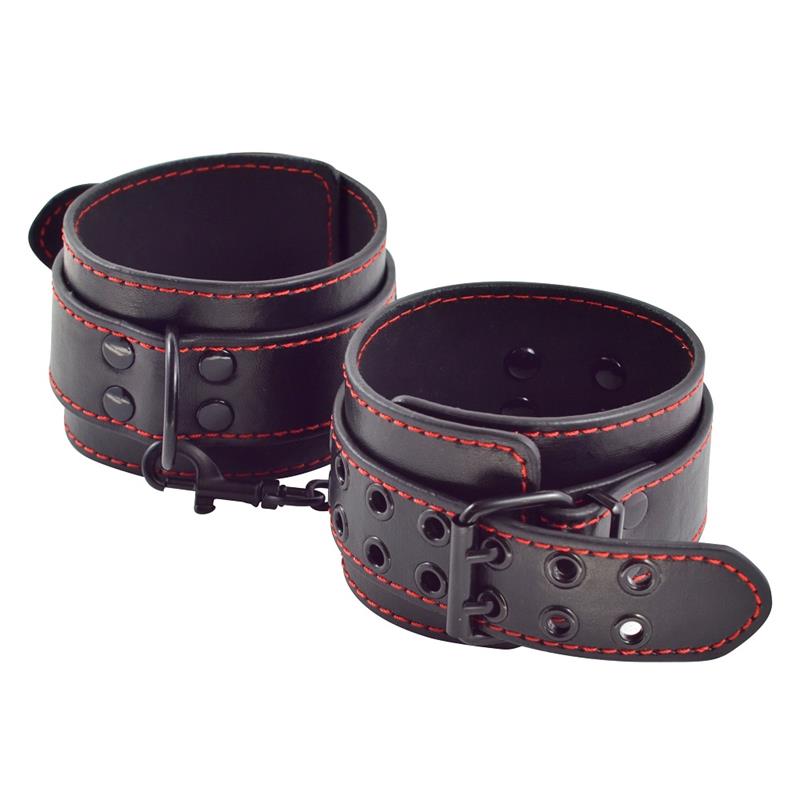 LOVETOY - ANKLE CUFFS BONDAGE BLACK