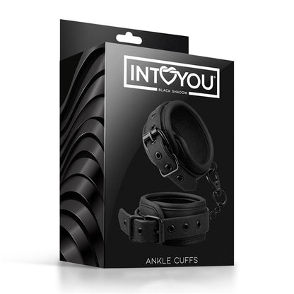INTOYOU BLACK SHADOW - ANKLE CUFFS VEGAN LEATHER