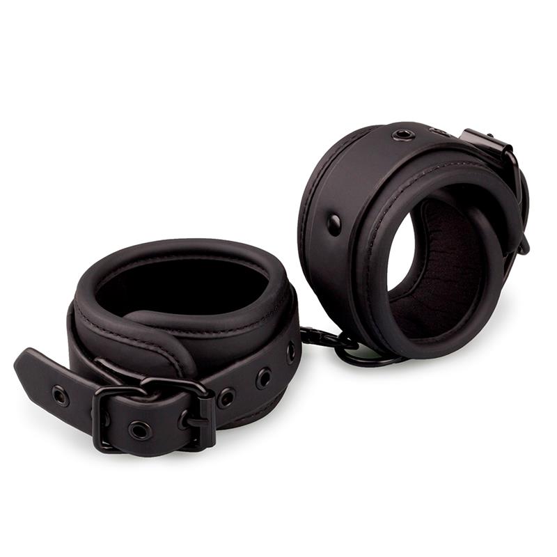 INTOYOU BLACK SHADOW - ANKLE CUFFS VEGAN LEATHER
