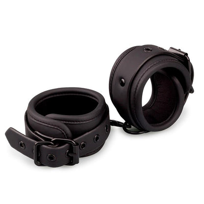 INTOYOU BLACK SHADOW - ANKLE CUFFS VEGAN LEATHER