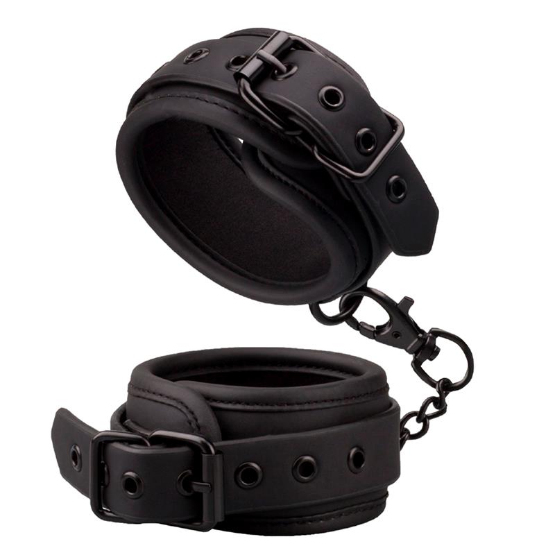 INTOYOU BLACK SHADOW - ANKLE CUFFS VEGAN LEATHER