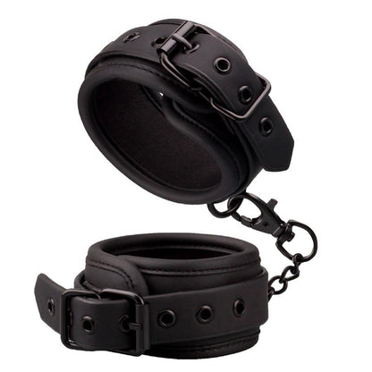 INTOYOU BLACK SHADOW - ANKLE CUFFS VEGAN LEATHER