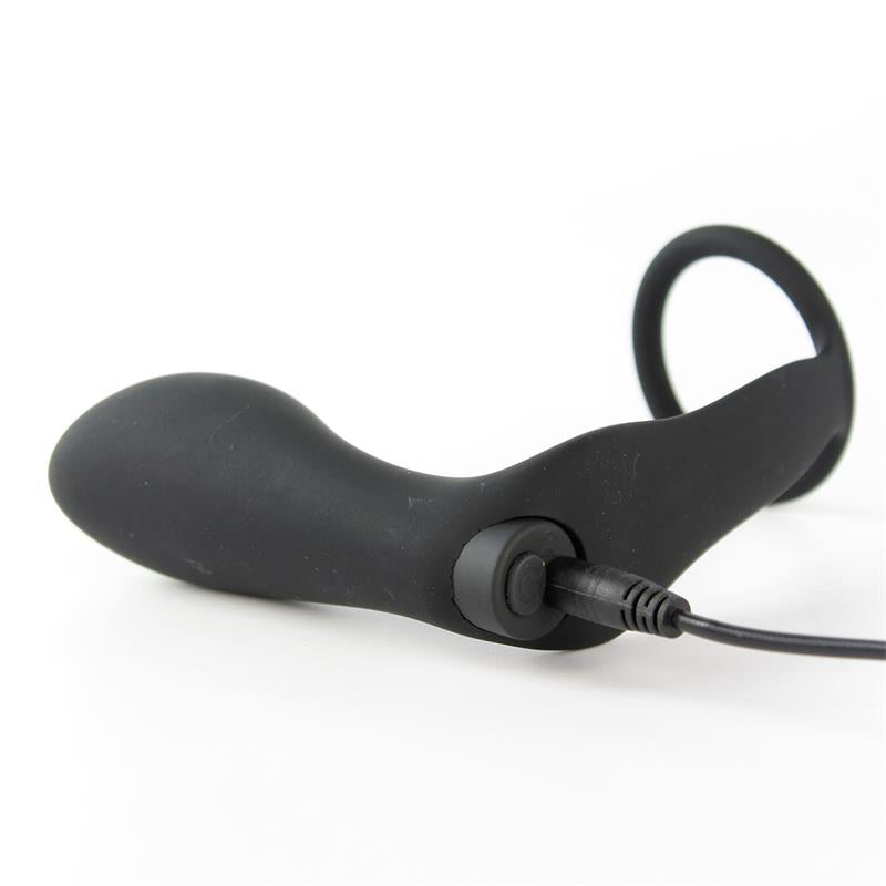 TARDENOCHE - ANSEL ANAL PLUG WITH VIBRATION AND COCK RING USB SILICONE