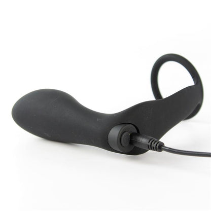 TARDENOCHE - ANSEL ANAL PLUG WITH VIBRATION AND COCK RING USB SILICONE