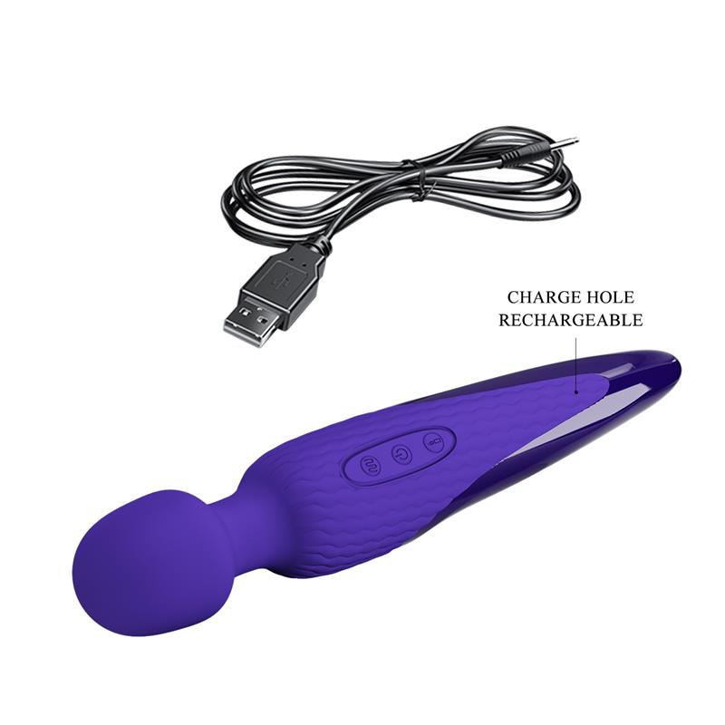 PRETTY LOVE - ANTONY YOUTH WAND VIBRATOR VIOLET HEAT EFFECT