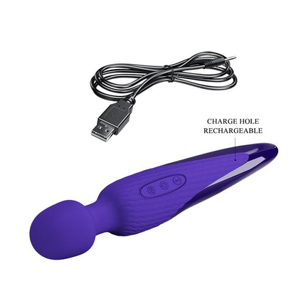PRETTY LOVE - ANTONY YOUTH WAND VIBRATOR VIOLET HEAT EFFECT